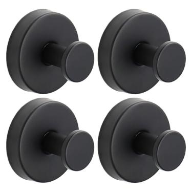 Imagem de Adigau Ganchos de ventosa gancho de toalha gancho de aço inoxidável pendurado cabides de roupão de banheiro sem broca gancho de parede gancho adesivo de metal