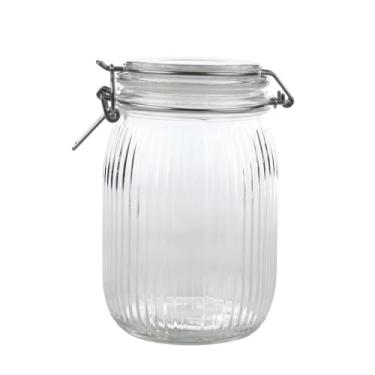 Imagem de HUB.ME - Pote Hermético de Vidro com Capacidade de 1 Litro, Cromus.