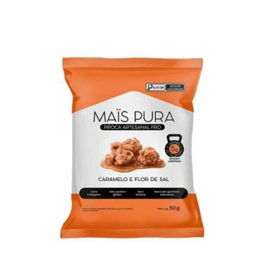 Imagem de Pipoca Caramelo e Flor de Sal com Colágeno Mais Pura - 50g
