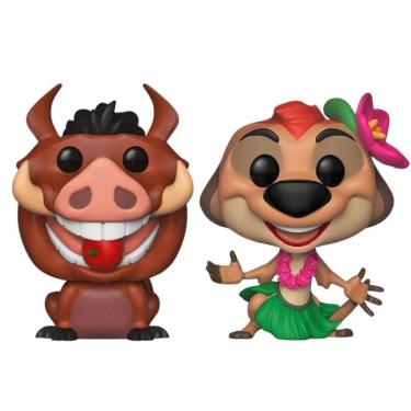 Imagem de Kit 2 Funkos Pop Timão e Pumba Funko Timão e Pumba Rei Leão-Unissex