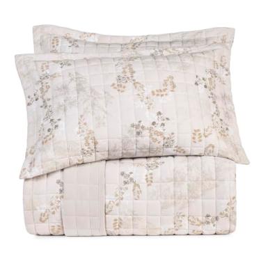 Imagem de Jogo de Colcha Malha Fio Penteado 100% Algodão - Neblina - Casal