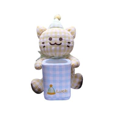 Imagem de Lixeira de | 2-em-1 Caixa de Lenços Multifuncional com Gato - Lata Lixo,Veículo Caminhão Interior Casa Escritório Mesa Criado-mudo Viagem Campismo Festa Armazenamento Lanches