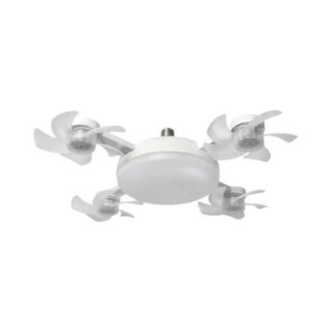 Imagem de Ventilador De Teto LED Com Controle Remoto E27, Lâmpada Silenciosa Com