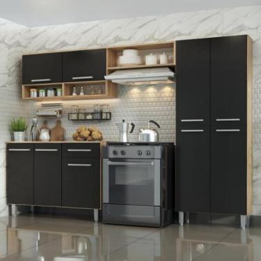 Imagem de Armário Cozinha Estrela 9 Portas 1 Gav C/ Balcão