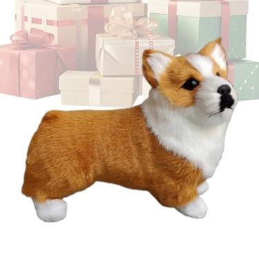 Imagem de Animais de pelúcia realistas, boneca decorativa realista, bichinhos de pelúcia, animais de estimação, para sala de estar, mesa de cabeceira, cozinha, escritório, entrada, apartamento, aniversário