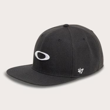 Imagem de Boné Oakley 47 Oakley B1B Ellipse Hat Blackout/White, Preto, Único