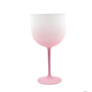 Imagem de Taça de Gin Degradê Personalizada 570ml - no-brand, Branco/Pink Lace, 