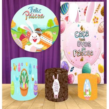 Imagem de Trio Capa Cilindro Vest Fácil páscoa Kit Painel Casado - Fantasia Brás