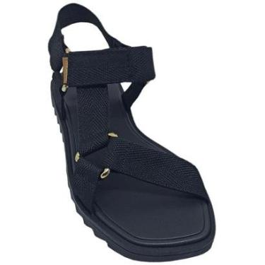 Imagem de Sandália Feminina Moleca Tiras Gorgurao Velcro Ajustável-Feminino