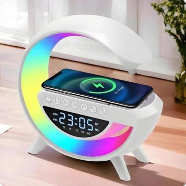 Imagem de Luminária 4 em 1 Carregador sem fio caixa de som bluetooth G SPEAKER l