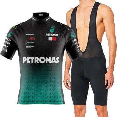 Imagem de Kit Bretelle Forro Gel Camisa Petronas Mountain Bike Pro - - Decole, P