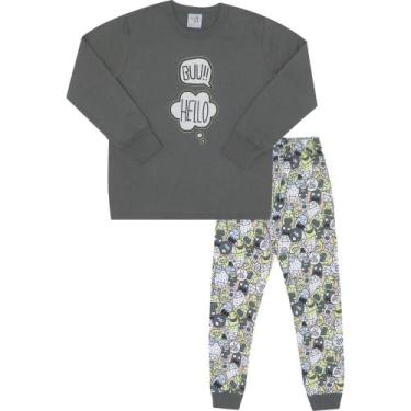 Imagem de Pijama Infantil Menino Good Night By Pulla Bulla Ref. 200562, Cinza, 6