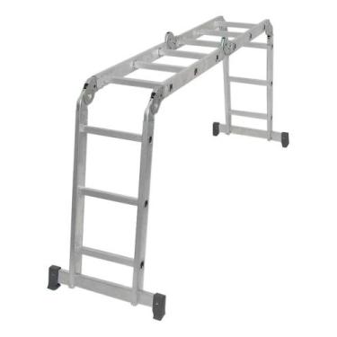 Imagem de Escada Articulada 4x3 Alumínio 3,40m 12 Degraus  Reisam - Congratulati