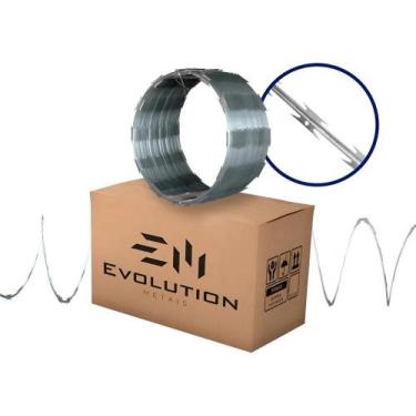 Imagem de Cerca Concertina Simples Evolution Metais 30cm 10m Galvalume - Congrat