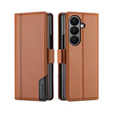 Imagem de Capa Carteira Flip Com Bloqueio RFID Para Samsung Galaxy Z Fold 7 6 5 