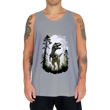 Imagem de Camiseta Regata T-Rex Tiranossauro Dinossauro Jurássico 2 - Kasubeck S