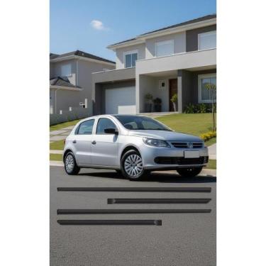 Imagem de Frisos Laterais Gol Voyage G5 G6 4 Portas Preto Fosco - Congratulation