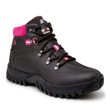Imagem de Bota Coturno Feminino Cano Curto Segurança Trilha Conforto Resistência