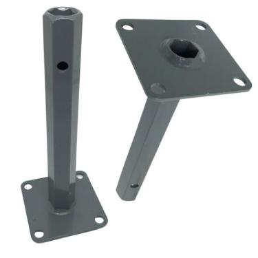 Imagem de Par Suporte Eixo Roda Motocultivador Tratorito Terra Bttg6.5 - Branco