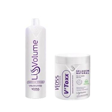 Imagem de Vloss VTOXX Selagem Natural1kg +Shampoo Pré Balsamo 1lt