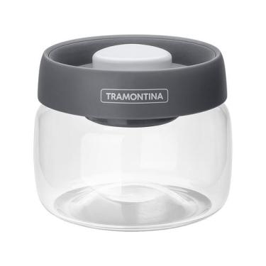 Imagem de Pote de Vidro Hermético Tramontina com Tampa Redondo 400ml Purezza, 0,
