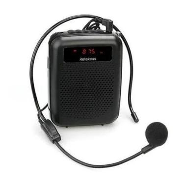 Imagem de Amplificador Voz Professor Megafone Potente 12W Mp3 Rádio Fm - Retekes