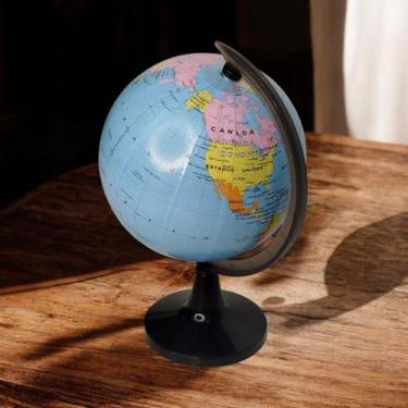 Imagem de Mini Globo Terrestre Completo 360 com Suporte Preto - Soho Store