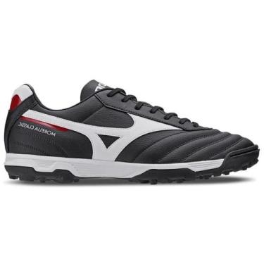 Imagem de Chuteira Society Mizuno Morelia Classic, Preto, Branco, 38