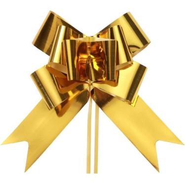 Imagem de Laco Pronto Liso 17MMX34CM Dourado Metalico - Make+