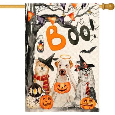 Imagem de Bandeira de jardim Baccessor Halloween Boo House 70x100cm Serapilheira