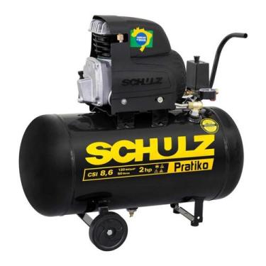 Imagem de Compressor de Ar 50 L 2 HP 120 PSI Pratiko Schulz