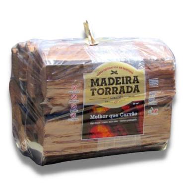 Imagem de Madeira Torrada Lenha para Churrasco Ecogrill 8kg