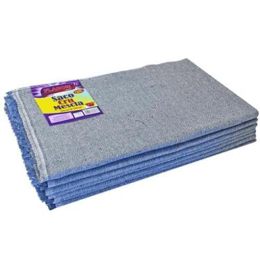 Imagem de Saco Cru Mescla 50X70 - 6 unidades 100g - 286g/m2 Piso Pano de limpeza