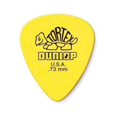 Imagem de Palheta Tortex 0,73mm Amarela Pct C/ 6 Un 418r.73 Dunlop (1343) F108