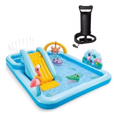Imagem de Piscina Infantil Inflável Playground Aventura na Floresta 493 Litros C