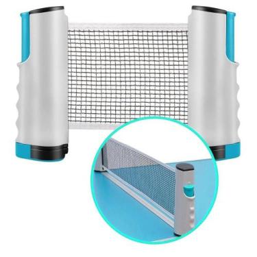 Imagem de Rede Retrátil Tênis de Mesa/Ping Pong Portátil - DV, Azul