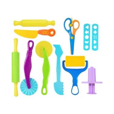 Imagem de Conjunto De Ferramentas De Massinha Colorida Para Crianças, Moldes De 