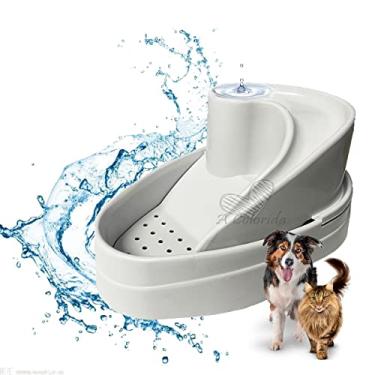 Imagem de Fonte Automatica 2x1 Para Cães E Gatos - Água Nunca Parada Cor:Branco