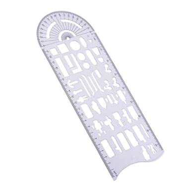 Imagem de Modelos de Desenhos Medindo Réguas Geométricas Réguas de Projeto de Plástico Modelo de Desenho de Acidente de Trânsito da