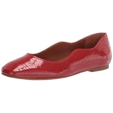 Imagem de Lucky Brand Sapatilha feminina Dellie Ballet, Vermelho rancho, 34