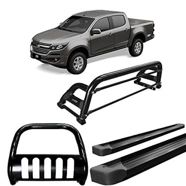 Imagem de Kit Quebra Mato+Estribo Plat +Santo Anto H2 S-10 12/20 Preto