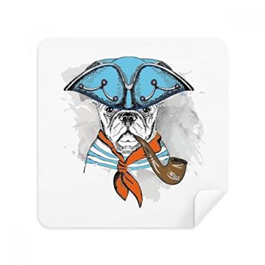 Imagem de Dog Lovely Clothes Aquarela Ilustração Óculos Pano Limpador de Tela Tecido Camurça Pacote com 2