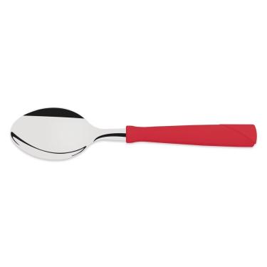 Imagem de Colher de Mesa Tramontina New Kolor com Lâmina em Aço Inox e Cabo de Polipropileno Vermelho Tramontina
