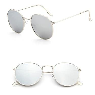 Imagem de Luxury Mirror Sunglasses Women/Men Lady Classic Round Sun Glasses UV400 Outdoor Oculos De Sol Gafas,14,China