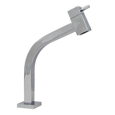 Imagem de Torneira Quadrada Link Cuba Angular 45 Graus Mesa Inox Cromado Lavatório Banheiro Bica Baixa