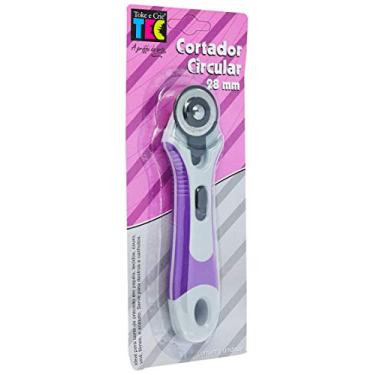Imagem de Cortador Circular 28 mm Toke e Crie, Roxo/Off White
