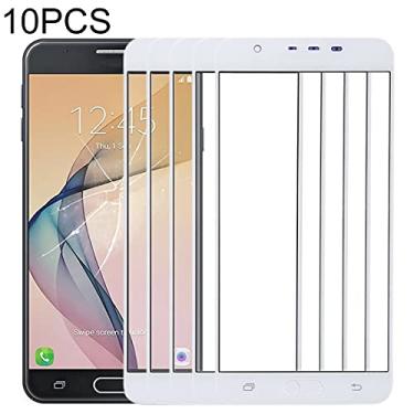Imagem de HUANGYUNCHAO Acessórios telefônicos 10 pcs Lente de vidro externo da tela frontal para Samsung Galaxy J7 Prime, On7, G610F, G610F / DS, G610F / DD, G610M, G610M / DS, G610Y / DS, G610Y / DS Substitui