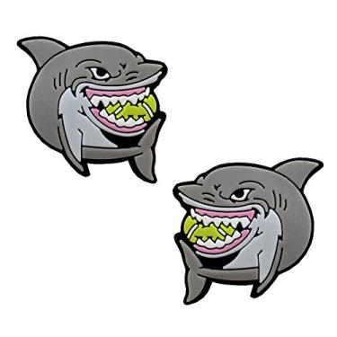 Imagem de Racket Expressions Amortecedor de tênis Shark Raquete de tênis para crianças, pacote com 2