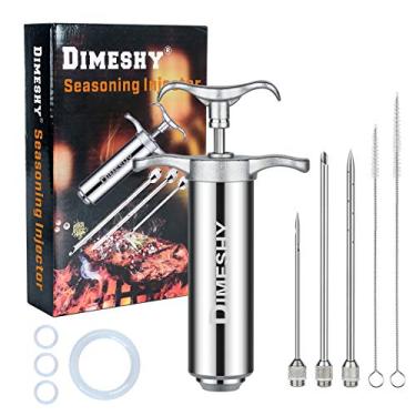 Imagem de Kit de injetor de carne de aço inoxidável 304 resistente com cilindro de grande capacidade de 60 ml com 3 agulhas de marinada comerciais