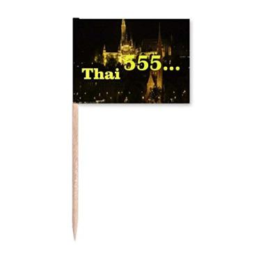 Imagem de Haha Happy Expression Tailândia 555 bandeiras de palito de dente para decoração de festa